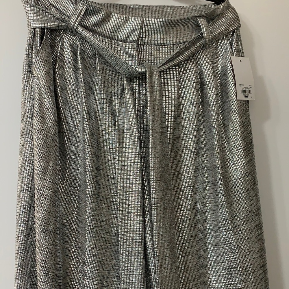 Silver sparkly pants